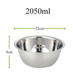 Rustproof Stainless Steel Stackable Mixing Bowls (Set of 5)