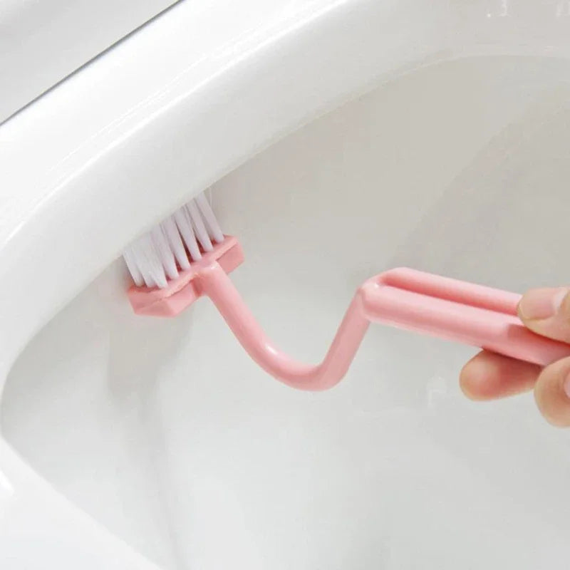 S-Shaped Ergonomic Toilet Brush (Hanging Hook)