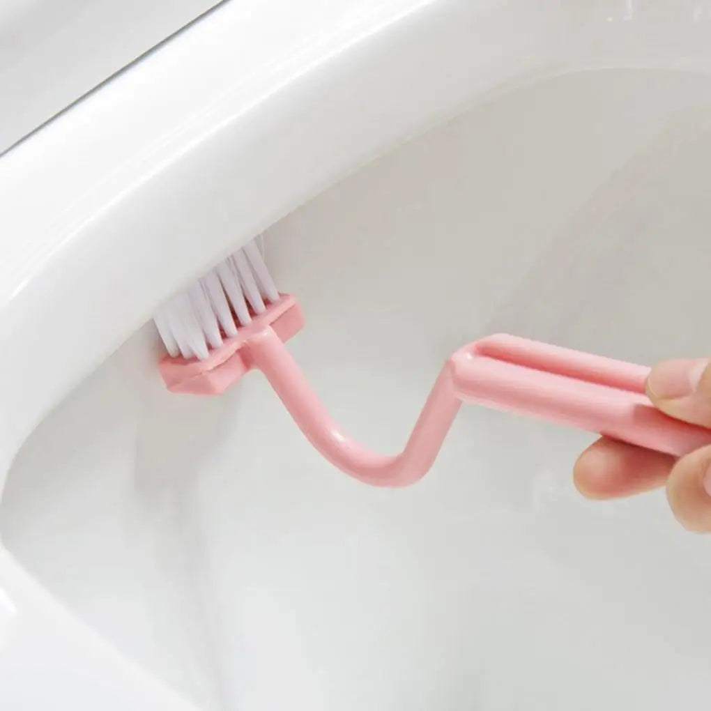 S-Shaped Ergonomic Toilet Brush (Hanging Hook)