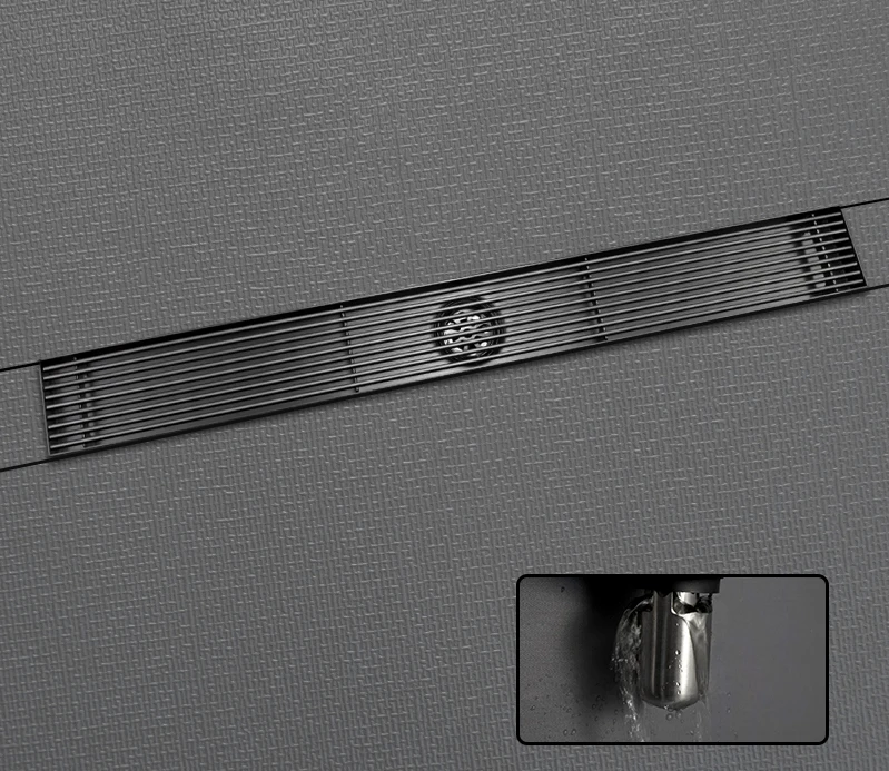 SUS304 Stainless Steel & Anti-Odor Tile-In Linear Shower Drain (600mm)