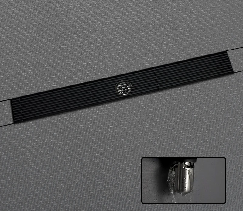 SUS304 Stainless Steel & Anti-Odor Tile-In Linear Shower Drain (600mm)