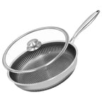 Scratch-Resistant Honeycomb Nonstick Frying Pan