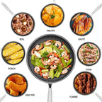 Scratch-Resistant Honeycomb Nonstick Frying Pan