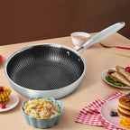 Scratch-Resistant Honeycomb Nonstick Frying Pan