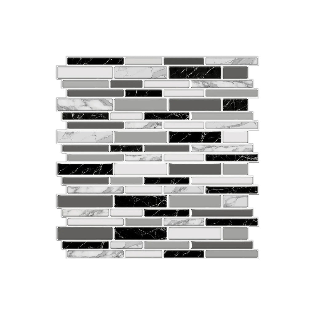 Self-Adhesive Black & White Marble Wall Stickers