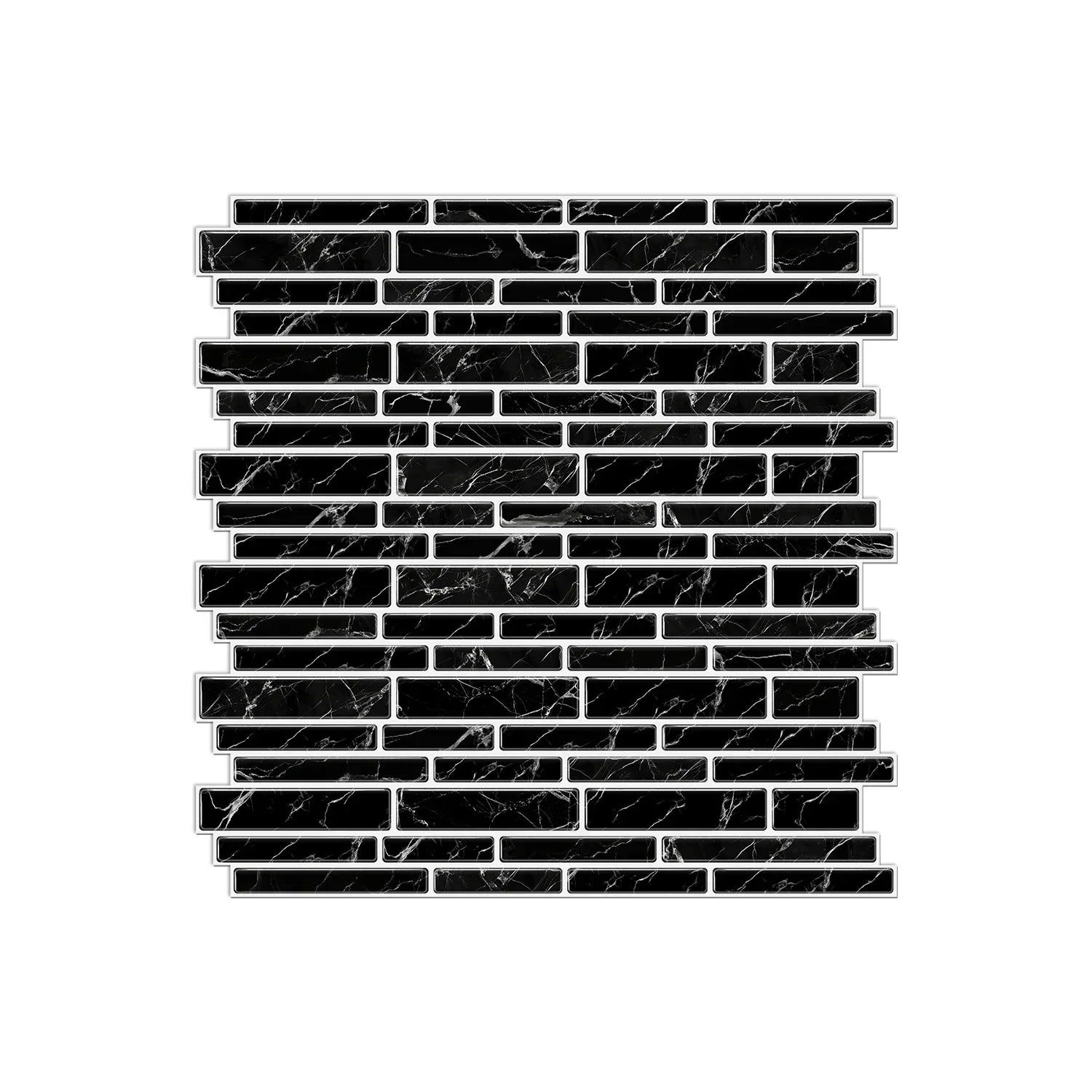 Self-Adhesive Black & White Marble Wall Stickers