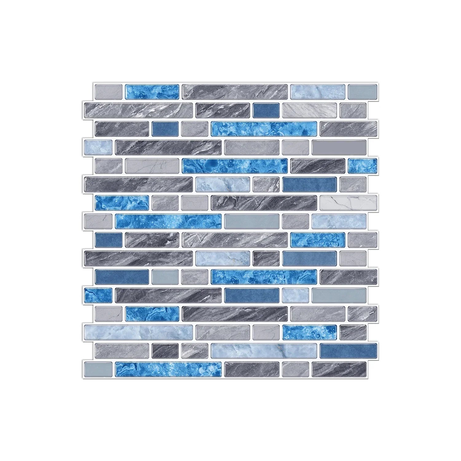 Self-Adhesive Black & White Marble Wall Stickers