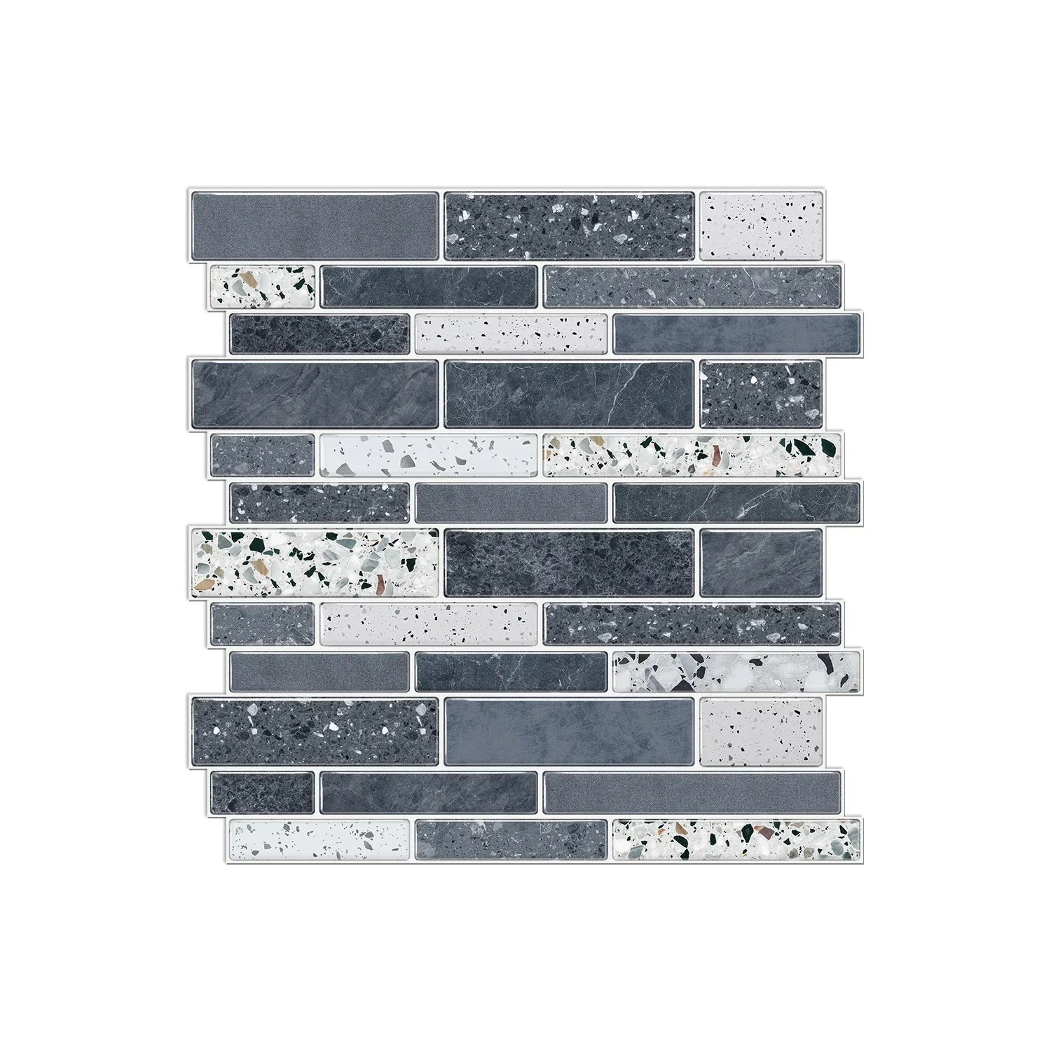 Self-Adhesive Black & White Marble Wall Stickers