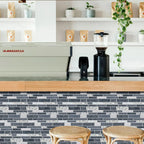 Self-Adhesive Black & White Marble Wall Stickers
