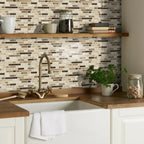 Self-Adhesive Black & White Marble Wall Stickers