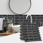 Self-Adhesive Black & White Marble Wall Stickers
