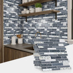 Self-Adhesive Black & White Marble Wall Stickers