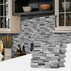 Self-Adhesive Black & White Marble Wall Stickers