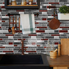 Self-Adhesive Black & White Marble Wall Stickers