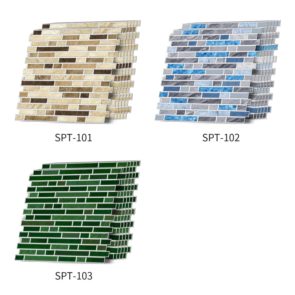Self-Adhesive Black & White Marble Wall Stickers