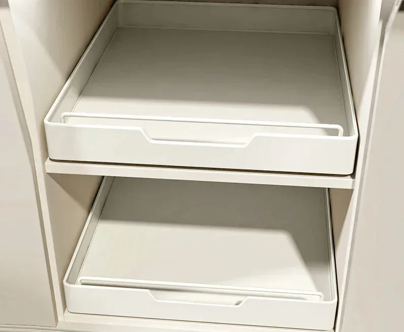 Self-Adhesive Carbon Steel Pull-Out Kitchen Organizer (No-Drill)