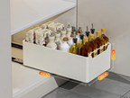 Self-Adhesive Carbon Steel Pull-Out Kitchen Organizer (No-Drill)