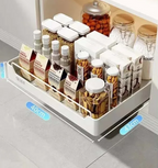 Self-Adhesive Carbon Steel Pull-Out Kitchen Organizer (No-Drill)