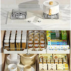 Self-Adhesive Carbon Steel Pull-Out Kitchen Organizer (No-Drill)
