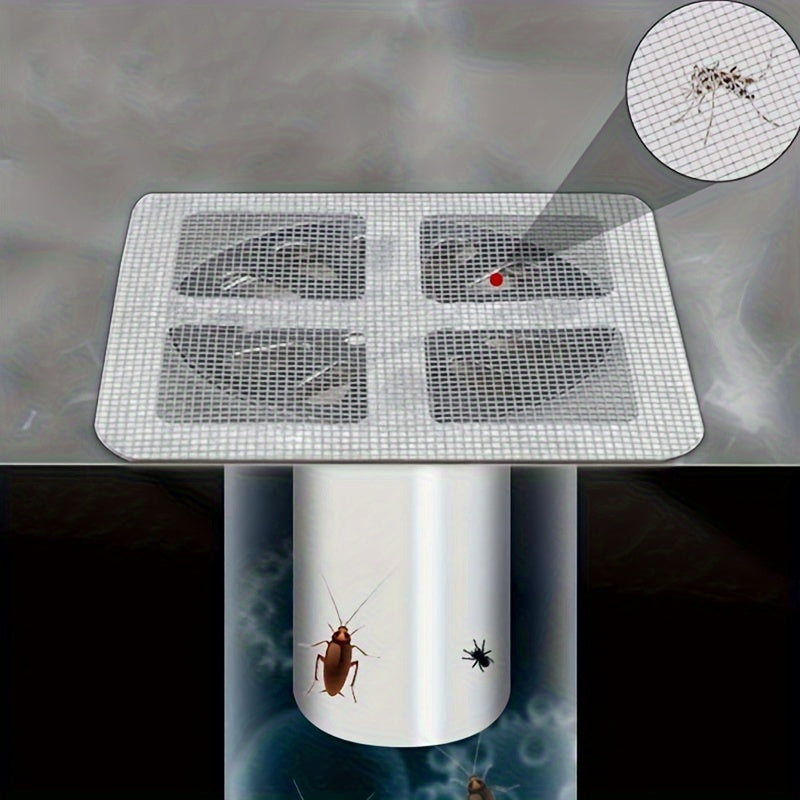 Self-Adhesive Fine Mesh Drain Hair Catcher (4-Inch)