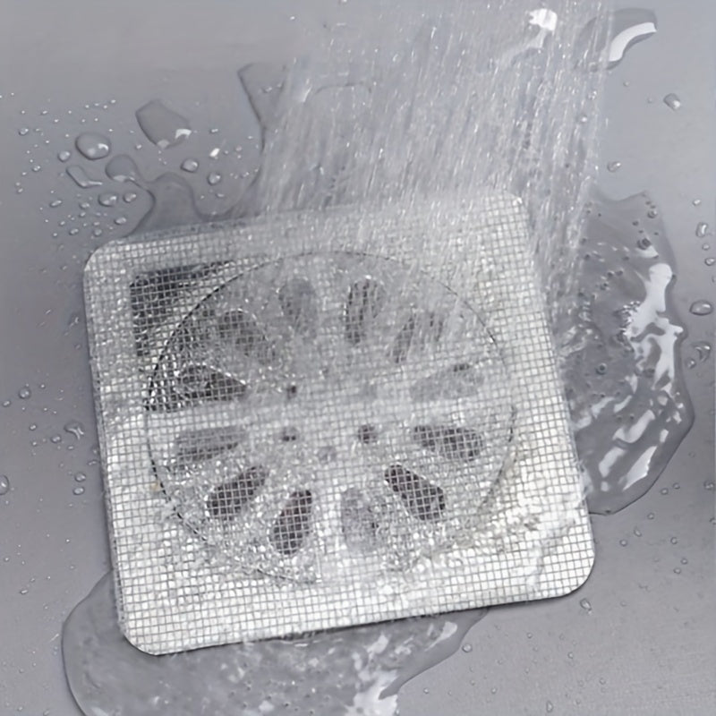 Self-Adhesive Fine Mesh Drain Hair Catcher (4-Inch)
