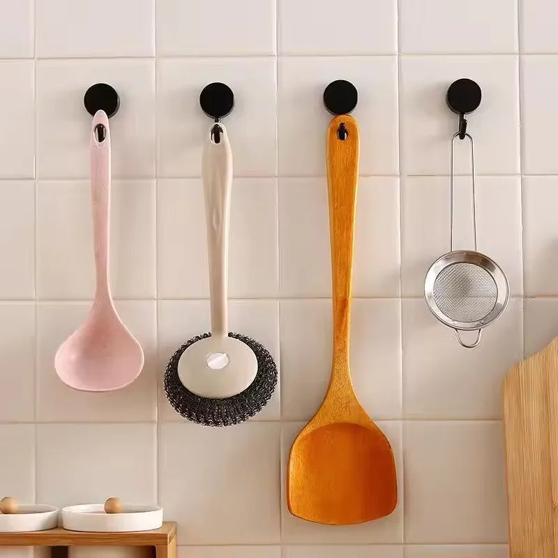 Self-Adhesive No-Drill Silicone Wall Hooks (Set of 5/10)