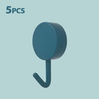 Self-Adhesive No-Drill Silicone Wall Hooks (Set of 5/10)
