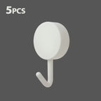 Self-Adhesive No-Drill Silicone Wall Hooks (Set of 5/10)