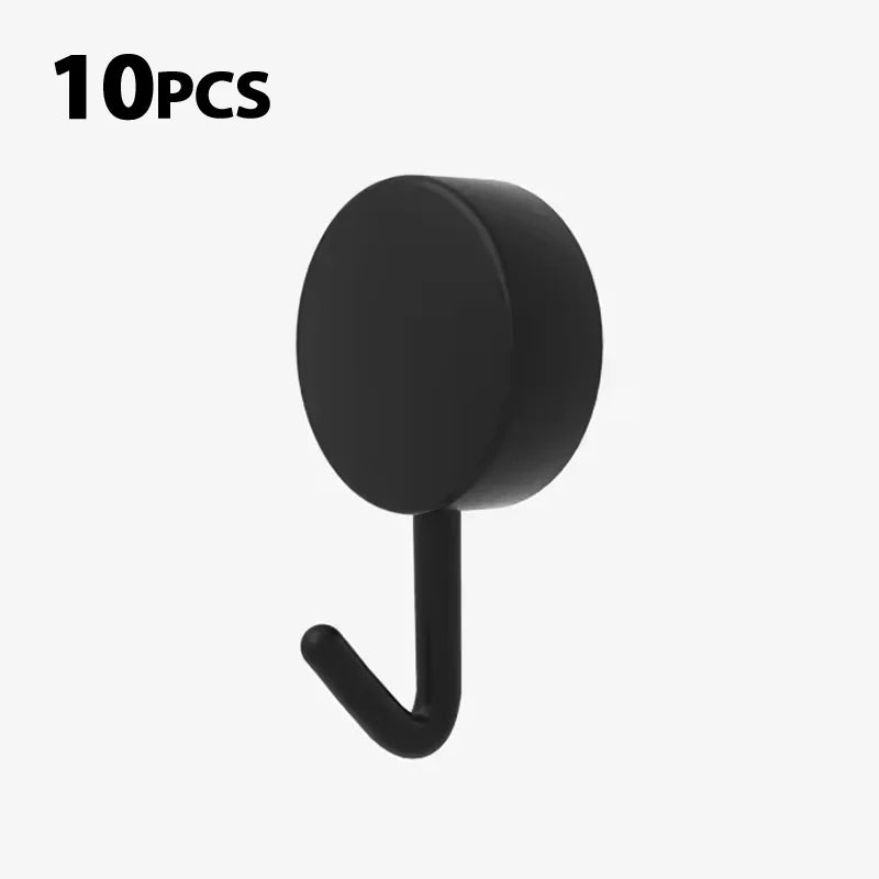 Self-Adhesive No-Drill Silicone Wall Hooks (Set of 5/10)