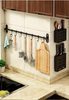 Self-Adhesive No-Drill Wall Organizer (Holds Lids & Utensils)