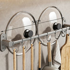 Self-Adhesive No-Drill Wall Organizer (Holds Lids & Utensils)