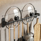 Self-Adhesive No-Drill Wall Organizer (Holds Lids & Utensils)