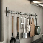 Self-Adhesive No-Drill Wall Organizer (Holds Lids & Utensils)