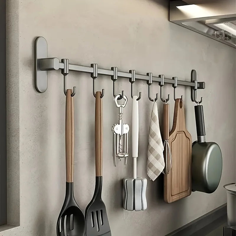 Self-Adhesive No-Drill Wall Organizer (Holds Lids & Utensils)