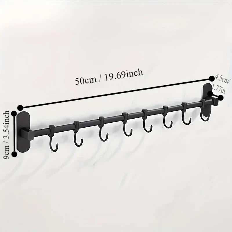 Self-Adhesive No-Drill Wall Organizer (Holds Lids & Utensils)
