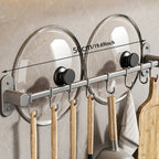 Self-Adhesive No-Drill Wall Organizer (Holds Lids & Utensils)