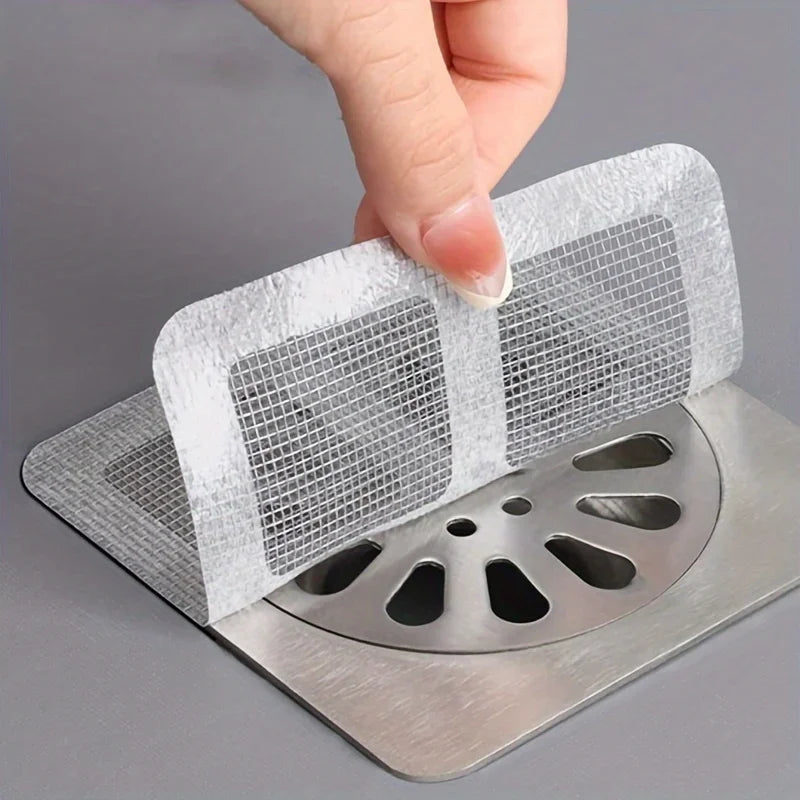 Self-Adhesive Nylon Mesh Drain Hair Catcher (4in Universal Fit)