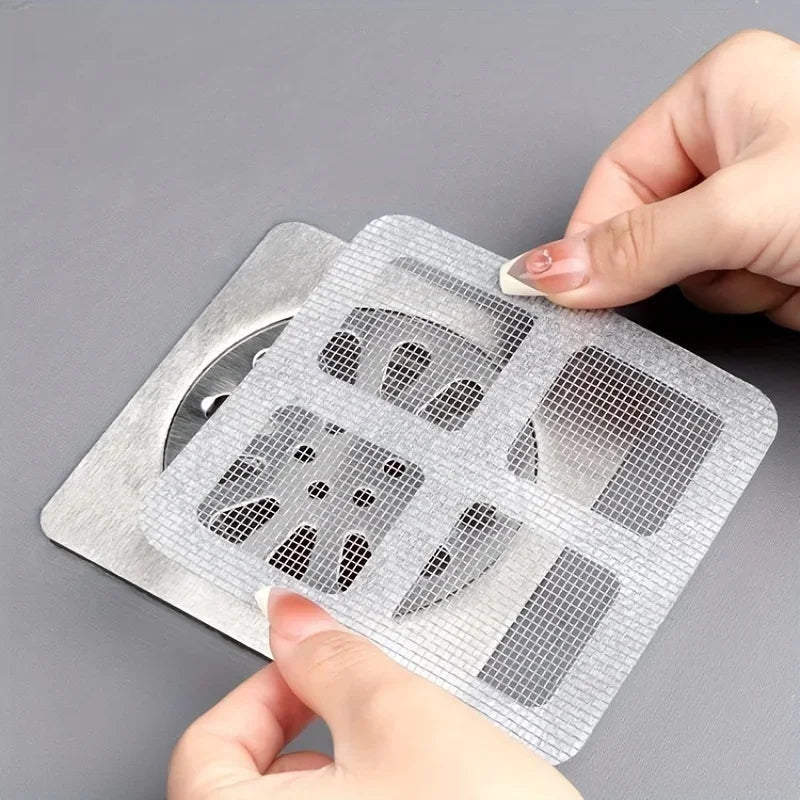 Self-Adhesive Nylon Mesh Drain Hair Catcher (4in Universal Fit)