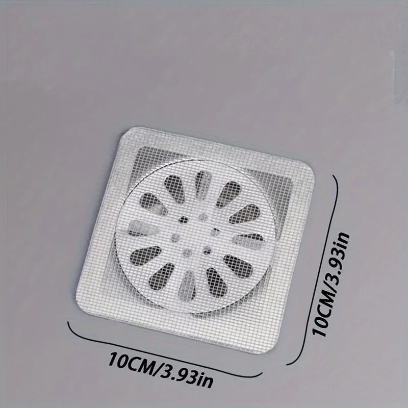Self-Adhesive Nylon Mesh Drain Hair Catcher (4in Universal Fit)