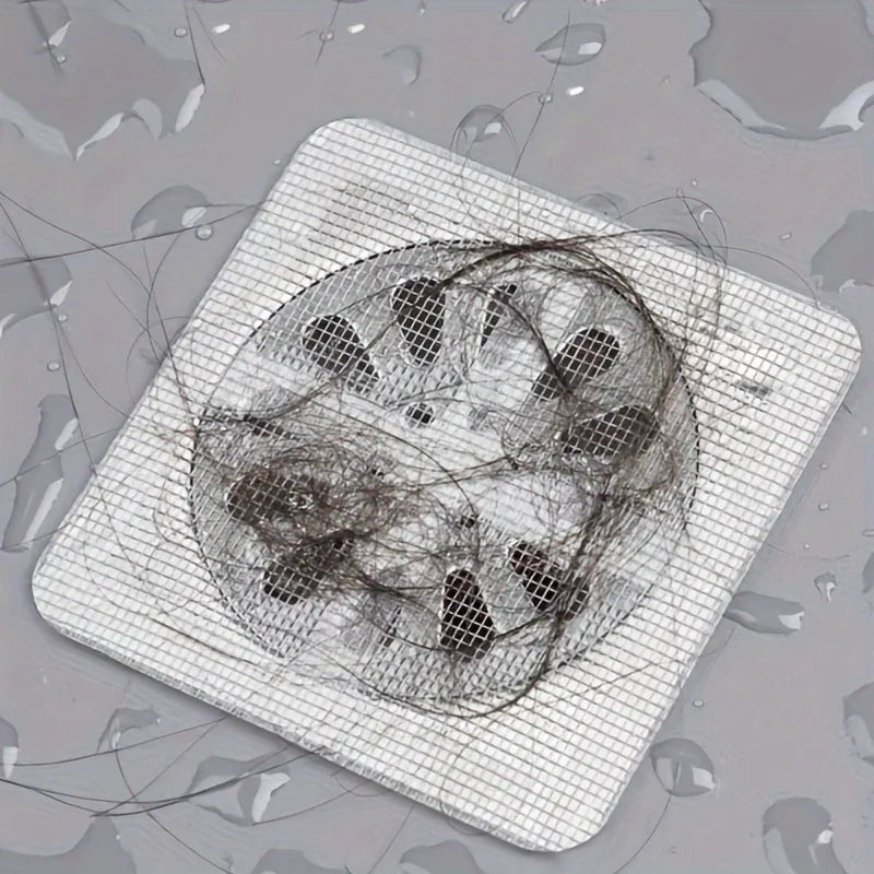 Self-Adhesive Nylon Mesh Drain Hair Catcher (4in Universal Fit)