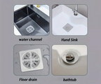Self-Adhesive Nylon Mesh Drain Hair Catcher (4in Universal Fit)