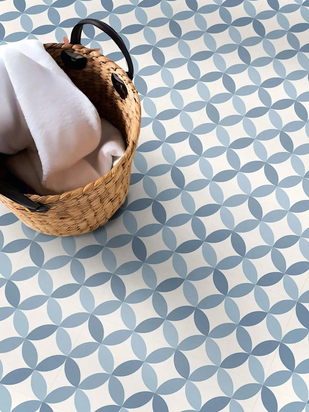 Self-Adhesive Reinforced PVC Tile Stickers (12-Piece Set)