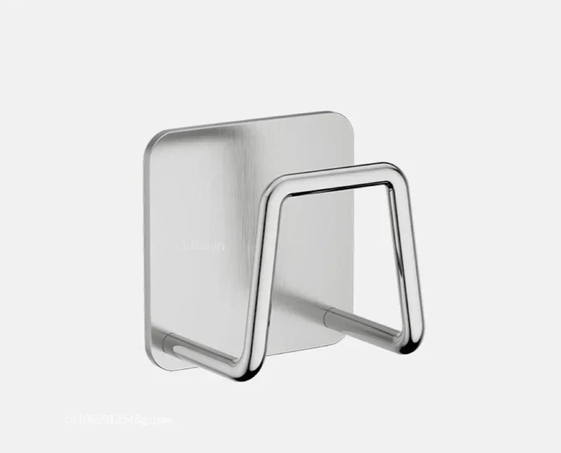 Self-Adhesive Rustproof Stainless Steel Sponge & Brush Holder