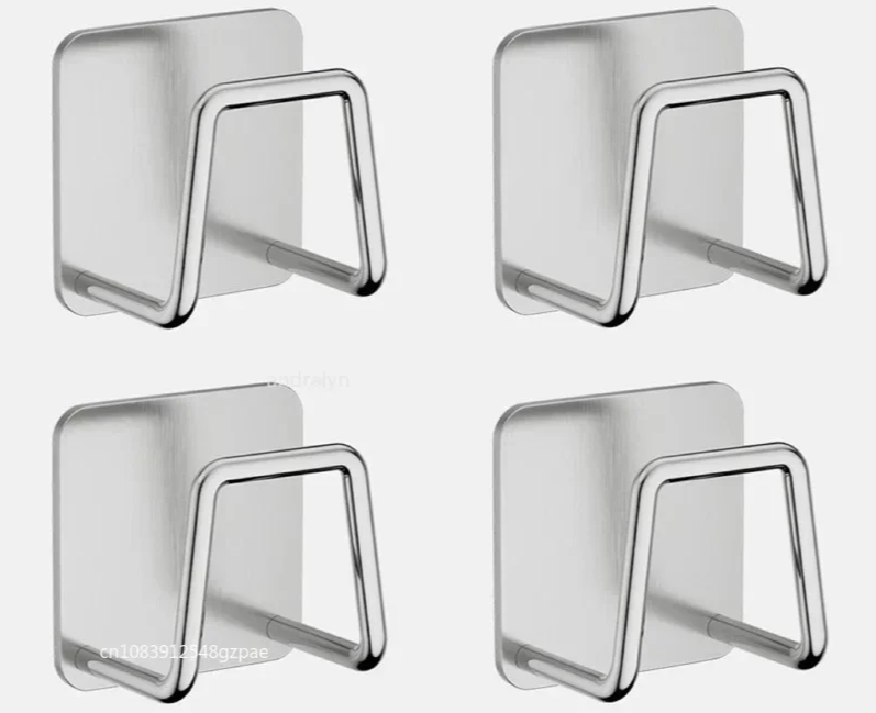 Self-Adhesive Rustproof Stainless Steel Sponge & Brush Holder