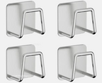 Self-Adhesive Rustproof Stainless Steel Sponge & Brush Holder