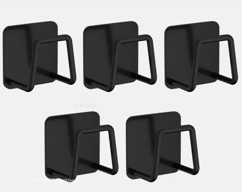 Self-Adhesive Rustproof Stainless Steel Sponge & Brush Holder