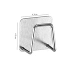 Self-Adhesive Rustproof Stainless Steel Sponge & Brush Holder