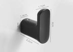 Self-Adhesive Solid Brass Wall Hook (Polished Chrome)