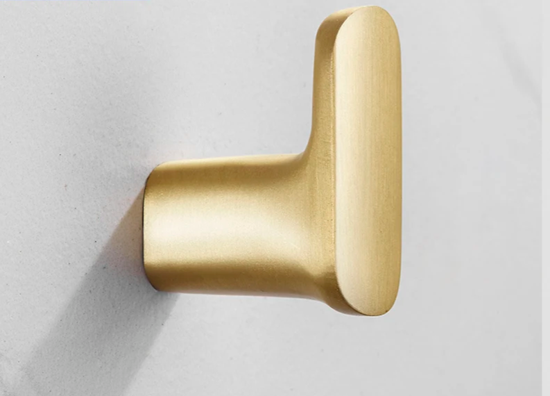 Self-Adhesive Solid Brass Wall Hook (Polished Chrome)