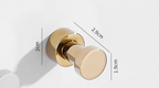 Self-Adhesive Solid Brass Wall Hook (Polished Chrome)